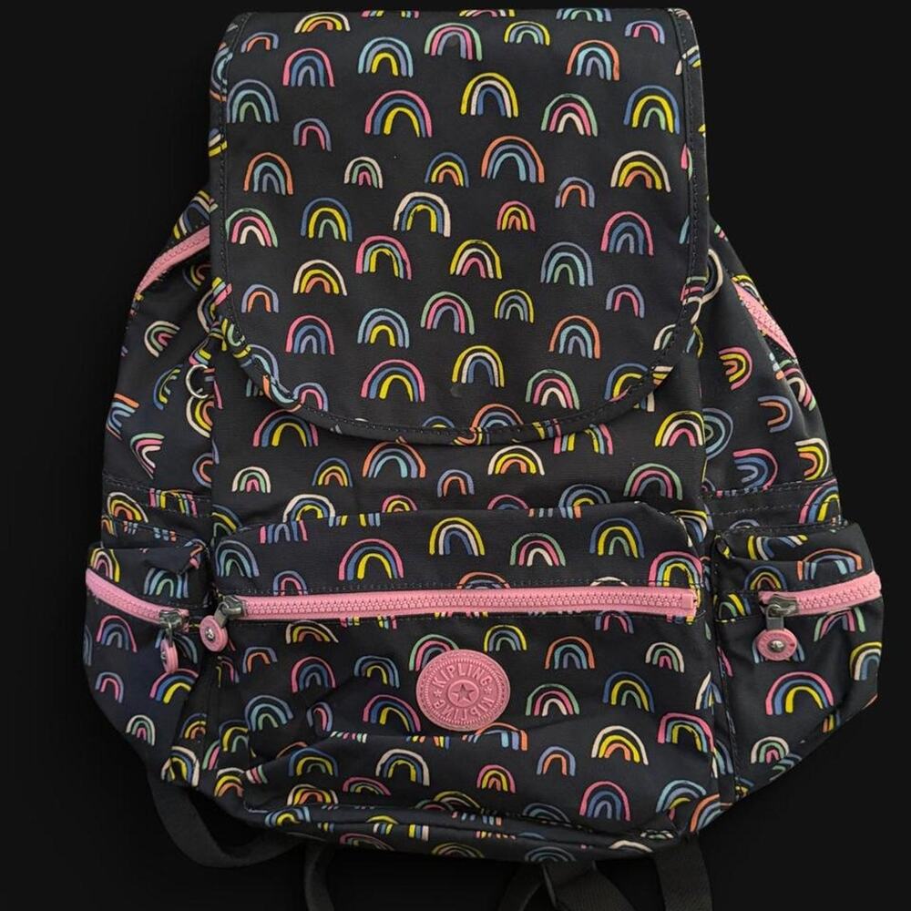 Kipling navy blue backpack with